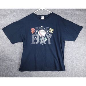 Battle Of The Bay T-Shirt Men's XL San Francisco Oakland As MLB Baseball Graphic